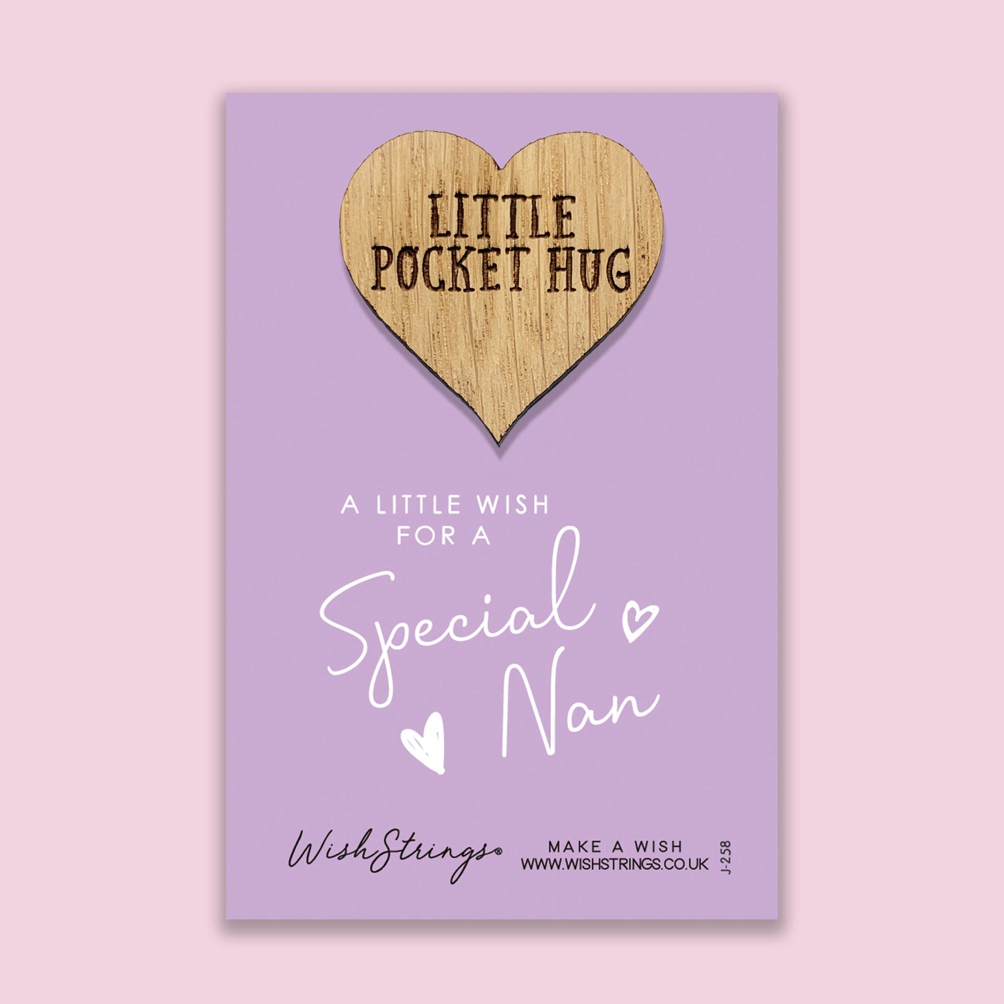 SALE - Special Nan - Oak Pocket Hug Token -S063