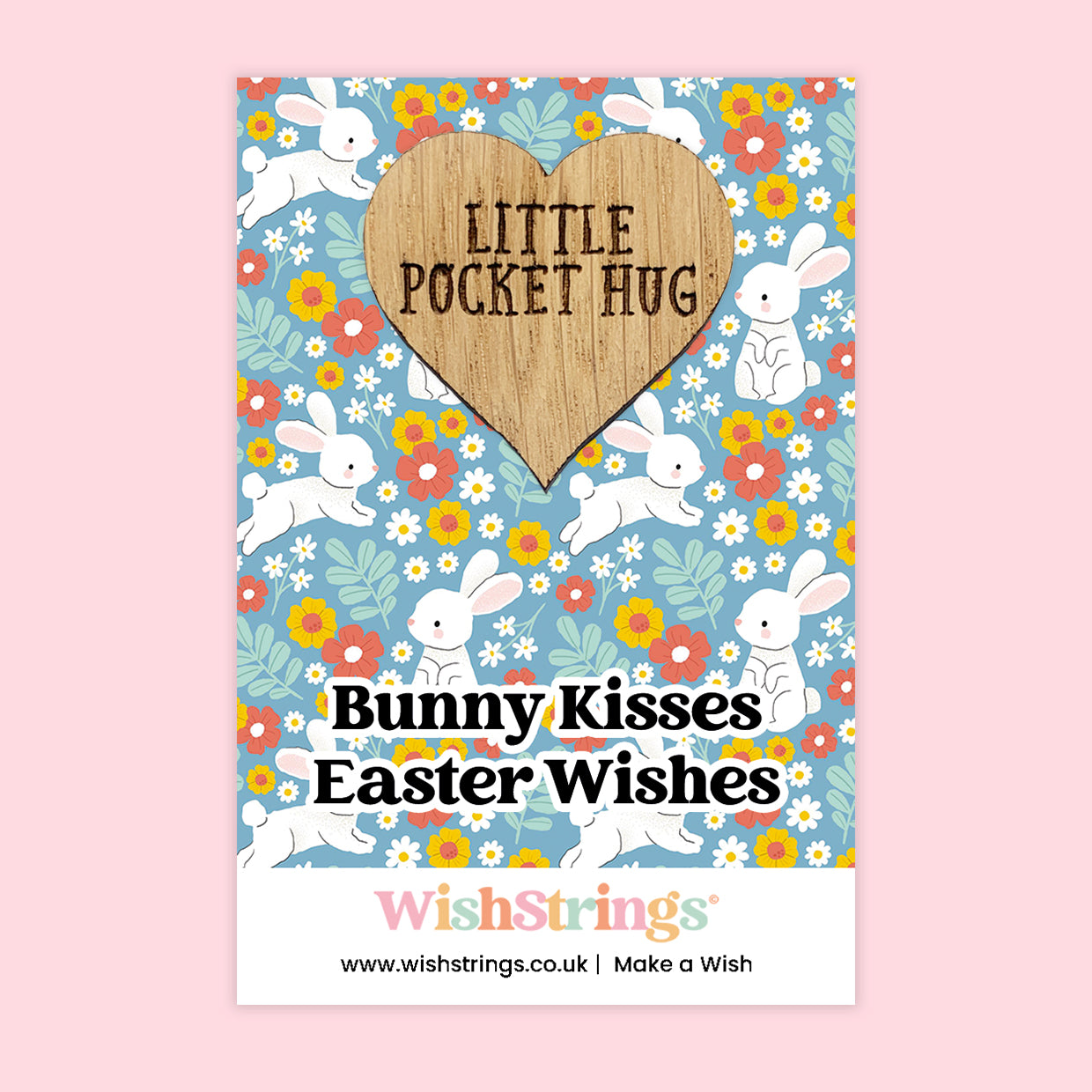 Easter Wishes Collection – 6 Pocket Hugs & 6 WishStrings | Easter Gifts & Spring Keepsakes | Handmade Seasonal Gifts