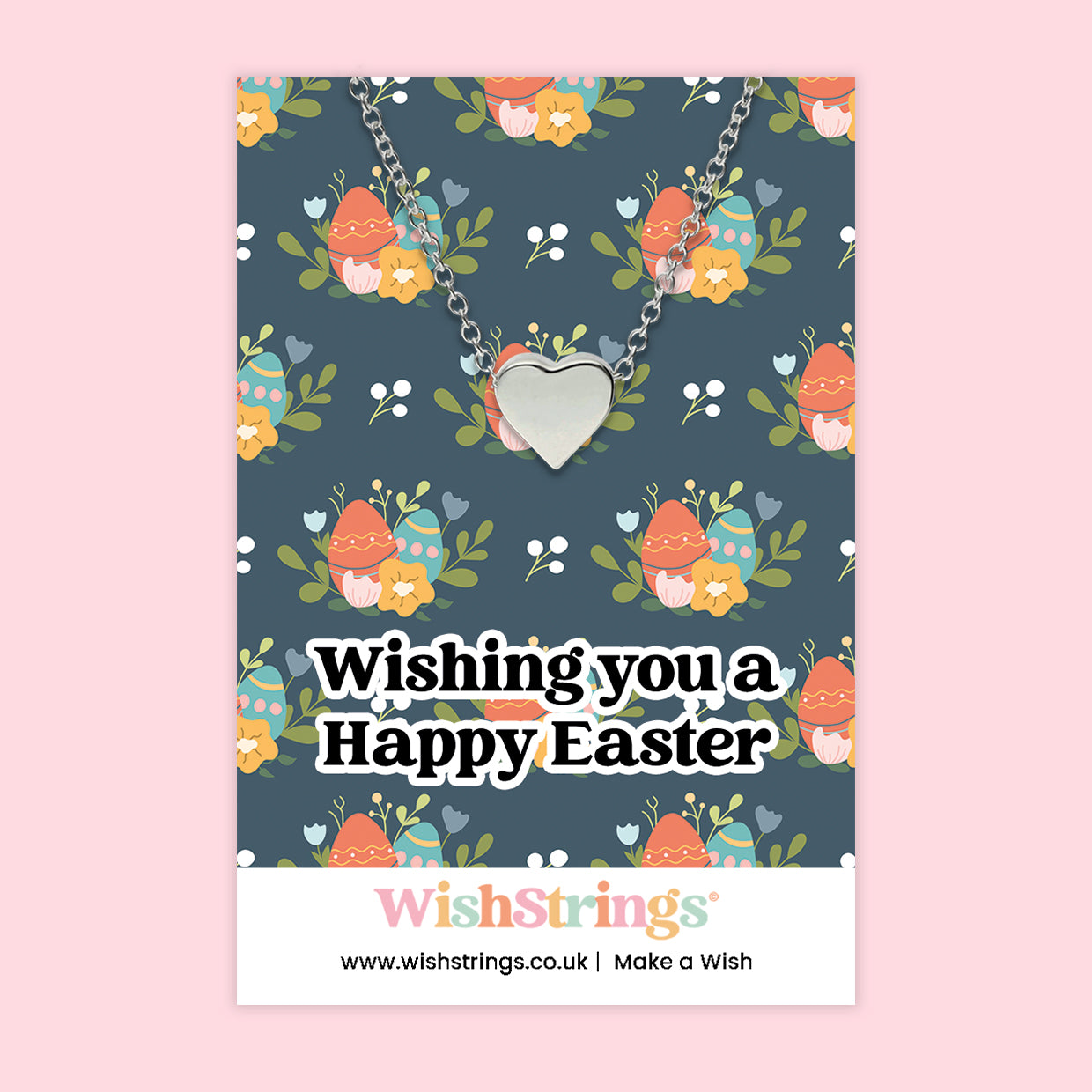 Happy Easter - Heart Necklace