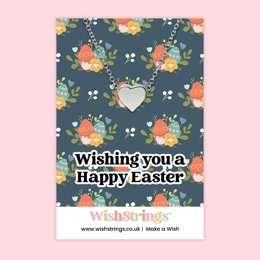 Happy Easter - Heart Necklace