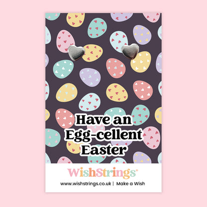 Egg-Cellent Easter - Silver Heart Stud Earrings | 304 Stainless - Hypoallergenic