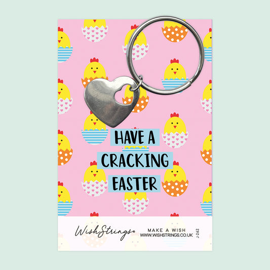 Cracking Easter - Heart Keyring