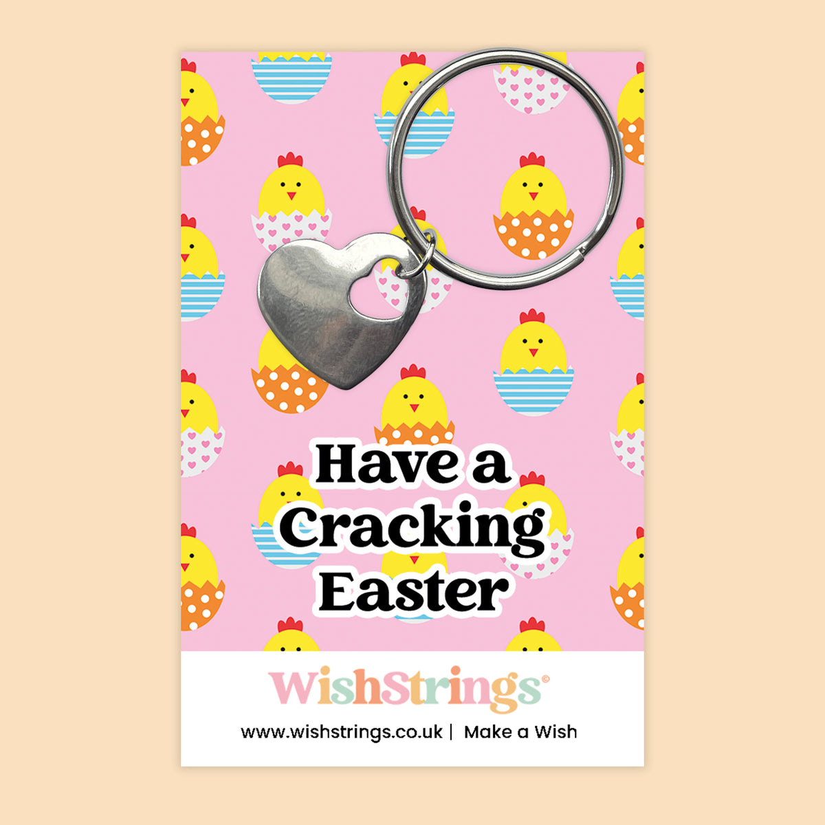 Cracking Easter - Heart Keyring