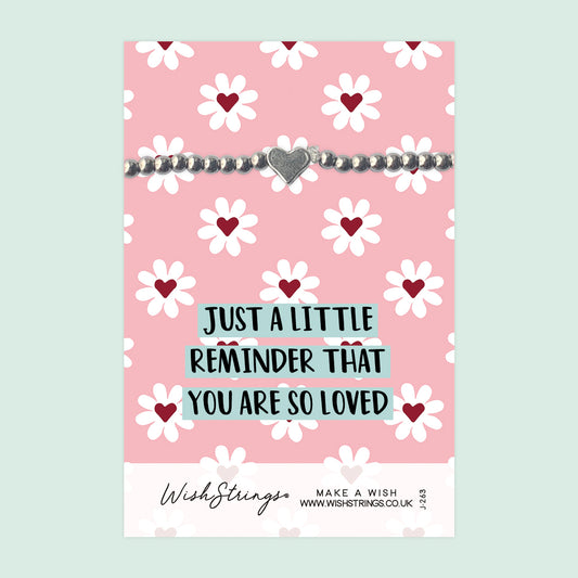 You are so Loved - Heart Stretch Bracelet