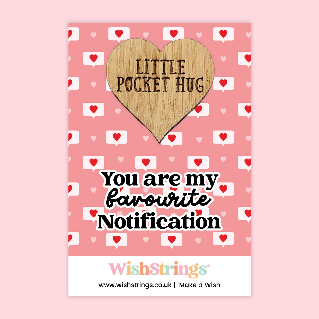 Pocket Hug - You Are My Favourite Notification | Cute Couples Gift | Keepsake Token for Sending Hugs & Showing Love