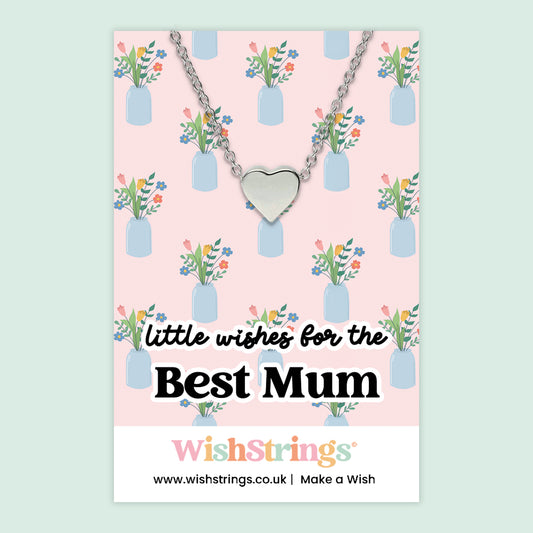 Little Wishes For The Best Mum - Heart Necklace