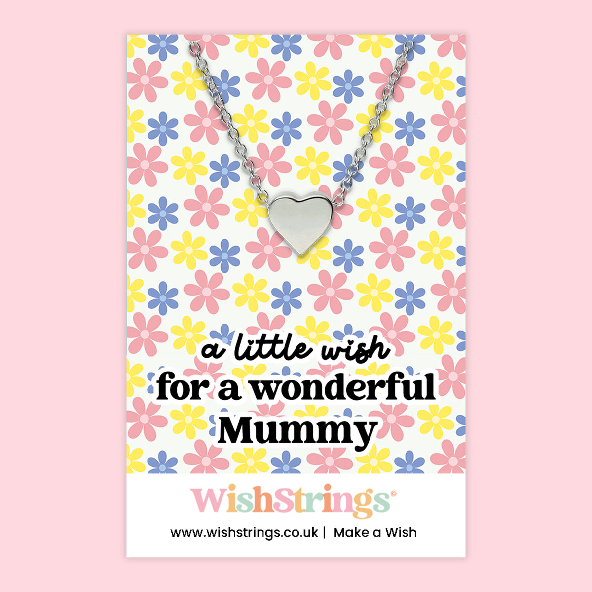 A Little Wish for a Wonderful Mummy - Heart Necklace