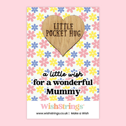 To Mum, With Love Collection – 6 Pocket Hugs & 6 WishStrings | Thoughtful Gifts for Mum | Handmade Keepsakes