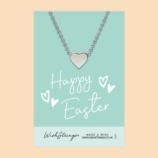 Happy Easter - Heart Necklace