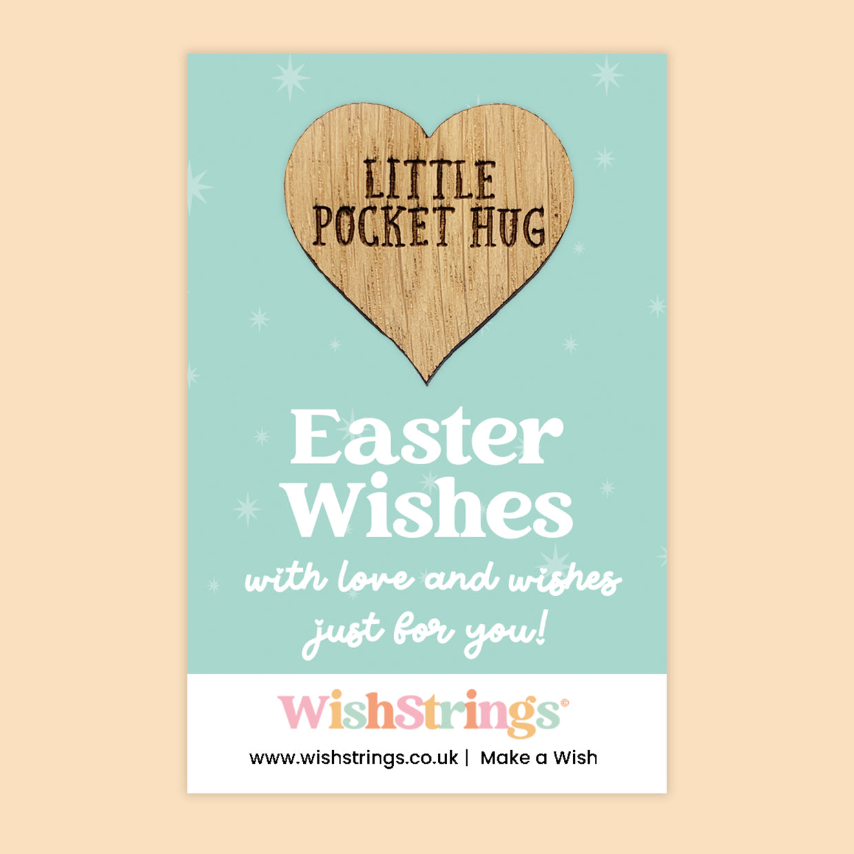 Easter Wishes Collection – 6 Pocket Hugs & 6 WishStrings | Easter Gifts & Spring Keepsakes | Handmade Seasonal Gifts