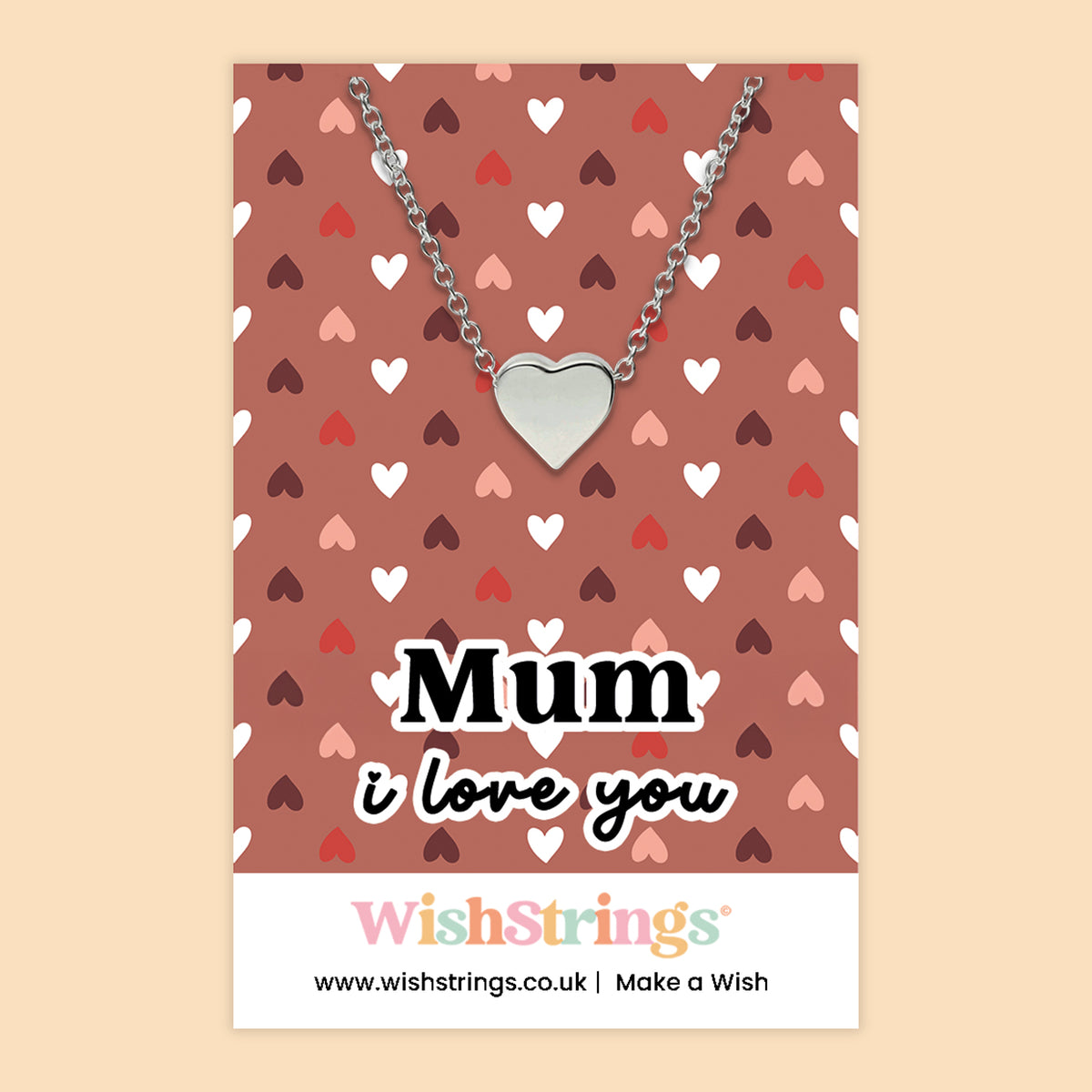 Mum, I Love You - Heart Necklace