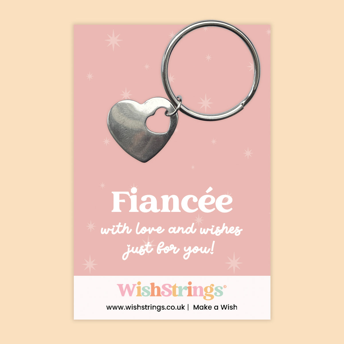 Fiancée - Heart Keyring
