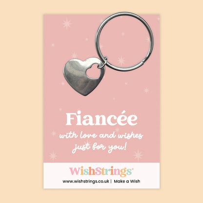 Fiancée - Heart Keyring