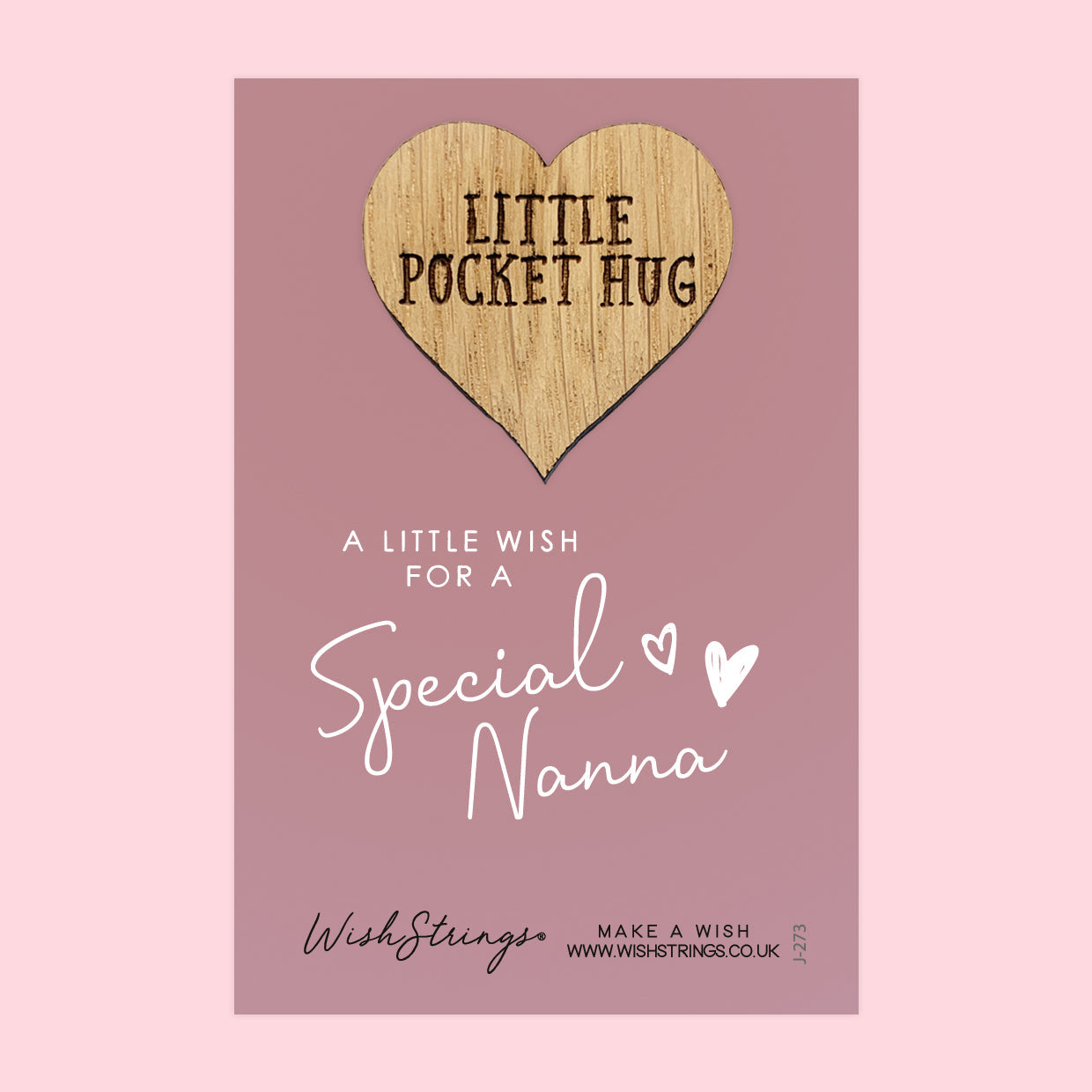 SALE - NANNA - Oak Pocket Hug Token | S153