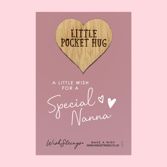 SALE - NANNA - Oak Pocket Hug Token | S153