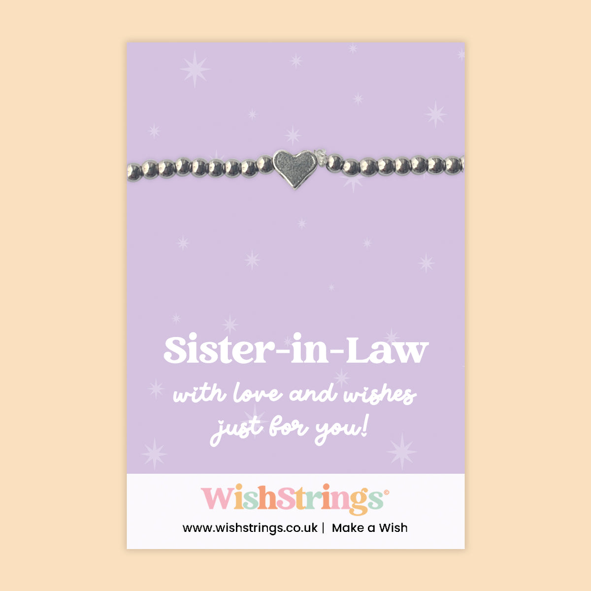 Sister-in-Law - Heart Stretch Bracelet