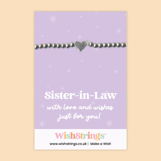 Sister-in-Law - Heart Stretch Bracelet