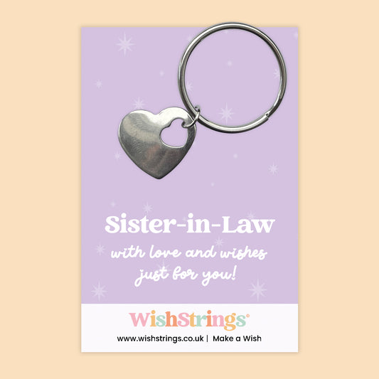 Sister-in-Law - Heart Keyring