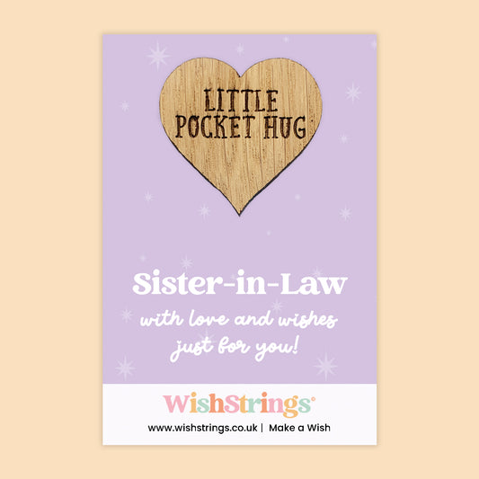 Pocket Hug – Sister-in-Law | Thoughtful Gift of Love and Support | Keepsake Token for Family Connection