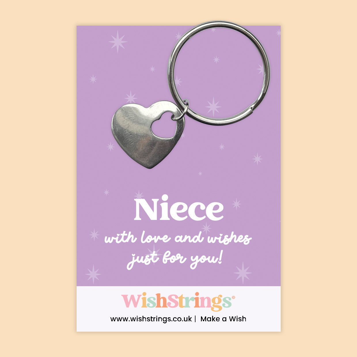 Niece - Heart Keyring