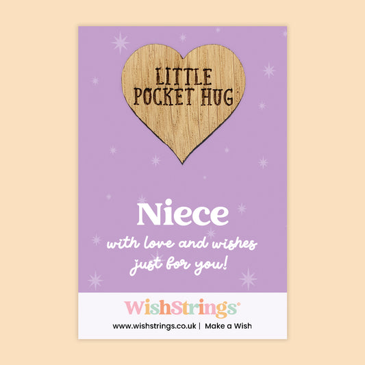 Pocket Hug – Niece | Thoughtful Gift for a Special Bond | Keepsake Token of Love and Support