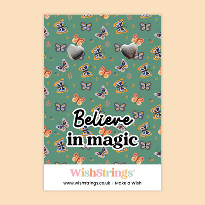 Believe in Magic - Silver Heart Stud Earrings | 304 Stainless - Hypoallergenic