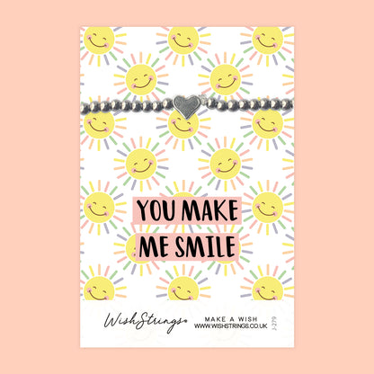 You Make Me Smile - Heart Stretch Bracelet