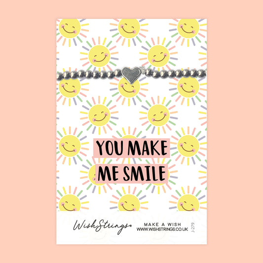 You Make Me Smile - Heart Stretch Bracelet