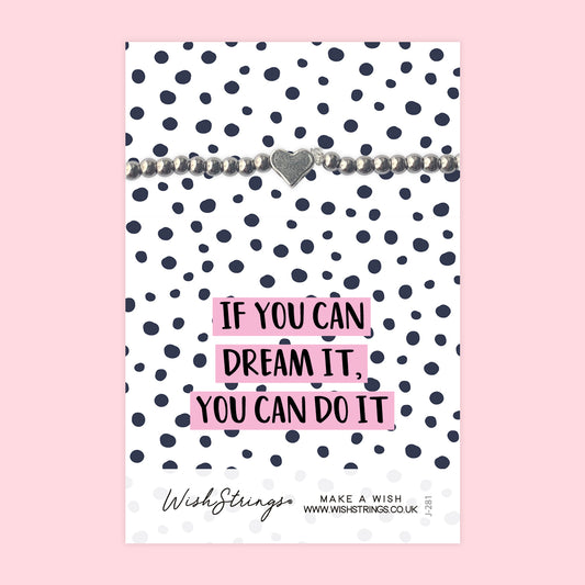 Dream It, Do It - Heart Stretch Bracelet