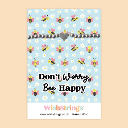 Don’t Worry Bee Happy - Heart Stretch Bracelet