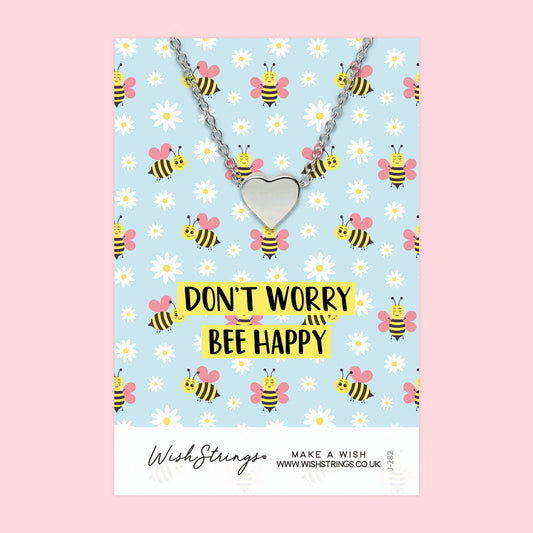 Bee Happy - Heart Necklace