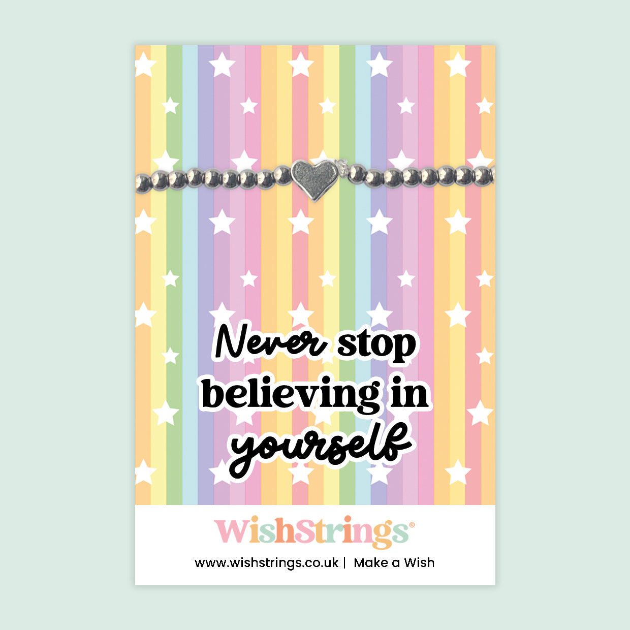 Believing in Yourself - Heart Stretch Bracelet