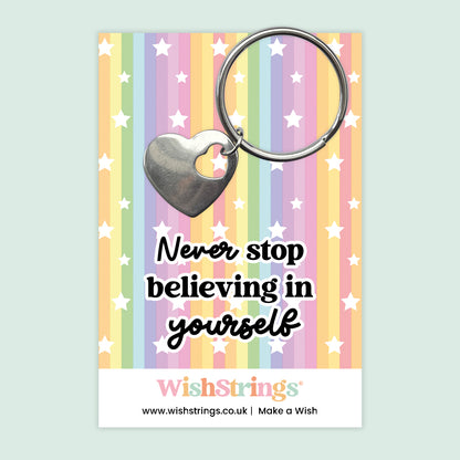 Believing in Yourself - Heart Keyring