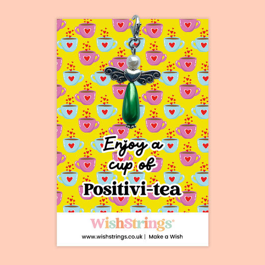 Enjoy a Cup of Positivi-tea - Wish Angel Clip