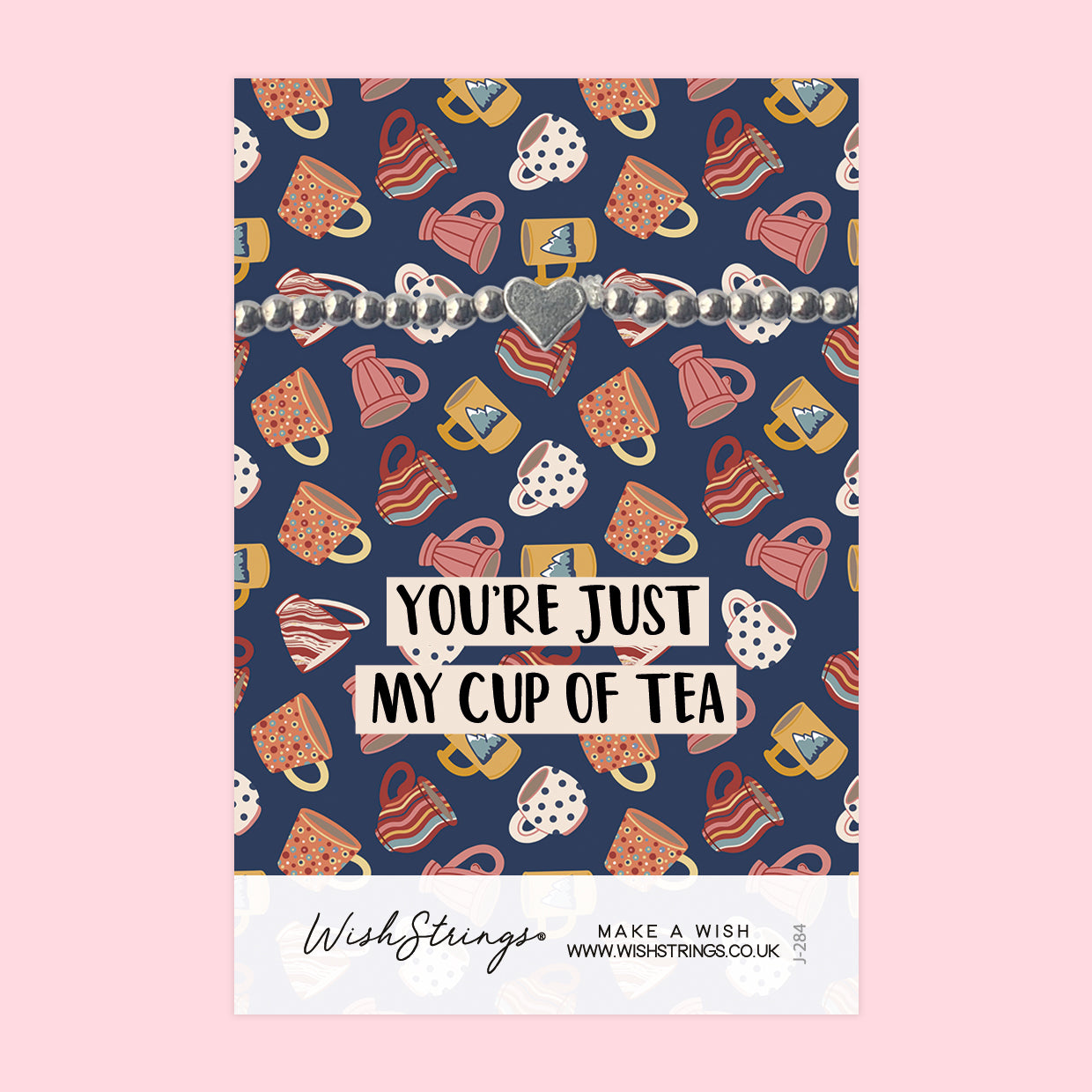 You're Just my Cup of Tea - Heart Stretch Bracelet