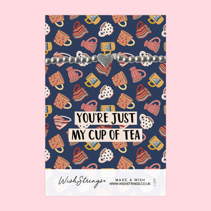 You're Just my Cup of Tea - Heart Stretch Bracelet