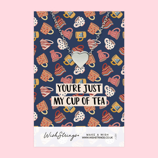 You're Just my Cup of Tea - Heart Necklace