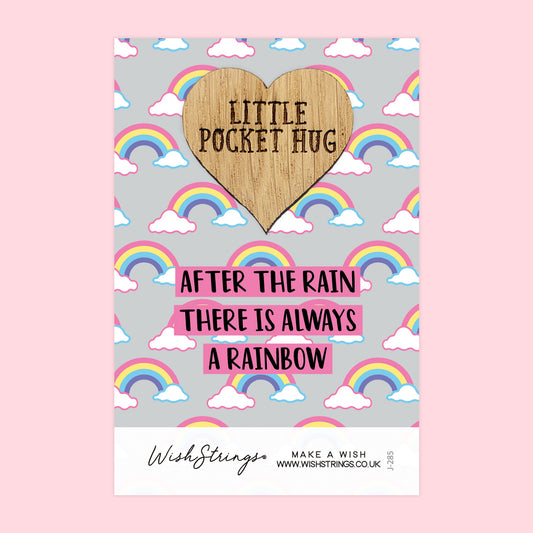 Pocket Hug - After the Rain is Always a Rainbow | Thinking of You Gift | Keepsake Token