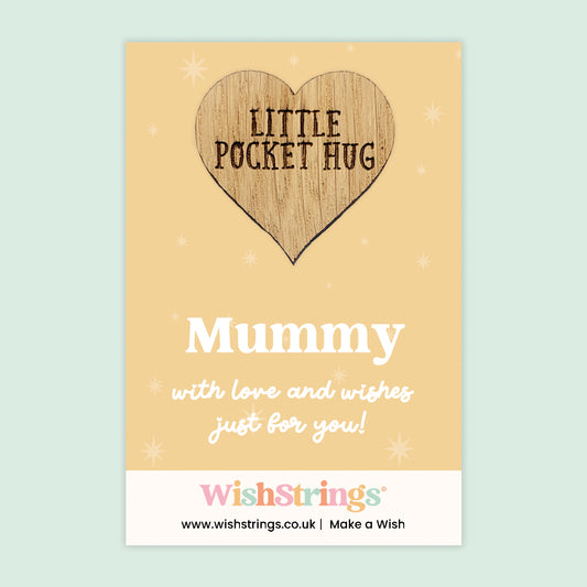 Pocket Hug – Mummy, With Love and Wishes | Thoughtful Keepsake Gift for Mum | Heartfelt Token of Appreciation and Affection