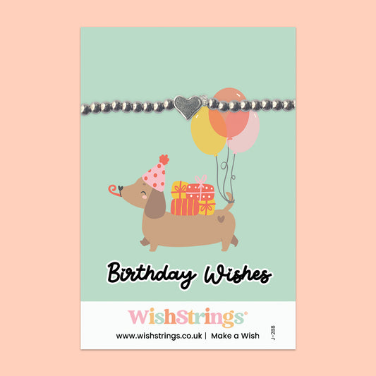 Birthday Wishes - Heart Stretch Bracelet