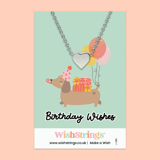 Birthday Wishes - Heart Necklace