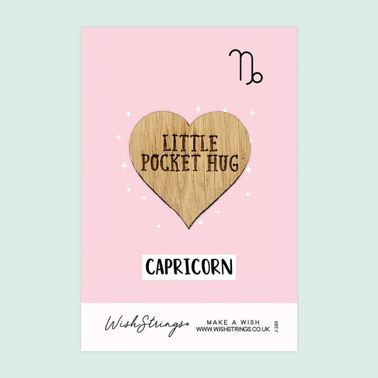 Pocket Hug - Capricorn Star Sign | Horoscope Birthday Gift | Zodiac Inspirational Keepsake Token