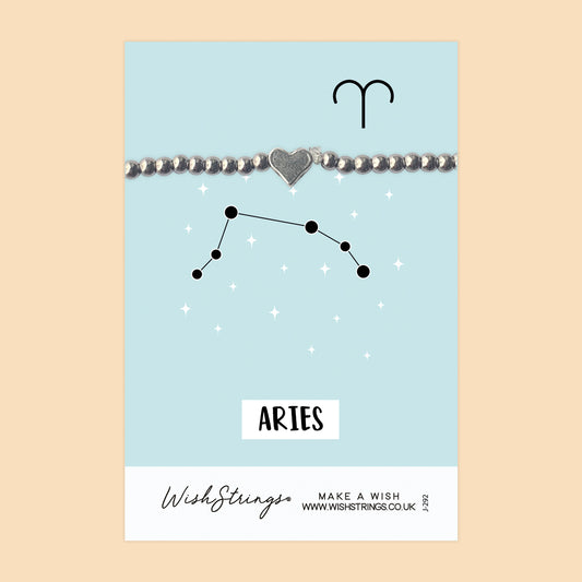 ARIES, Star Sign Horoscope - Heart Stretch Bracelet