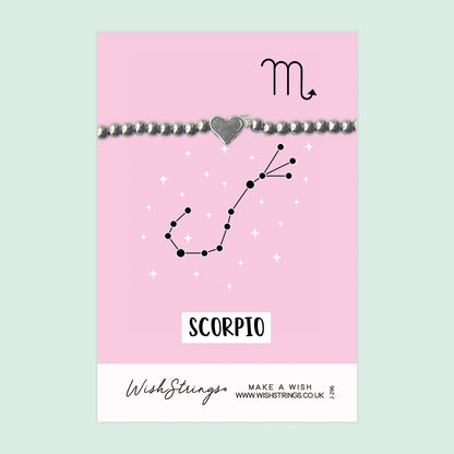 SCORPIO, Star Sign Horoscope - Heart Stretch Bracelet