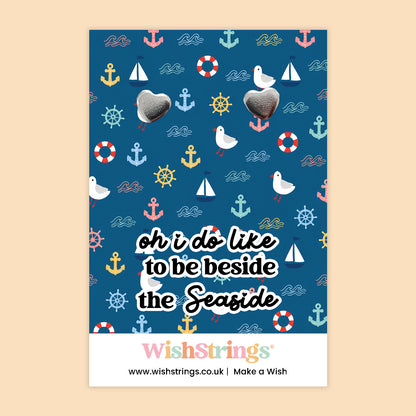 Oh I Do Like to Be Beside the Seaside - Silver Heart Stud Earrings | 304 Stainless - Hypoallergenic