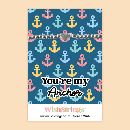 You’re My Anchor - Heart Stretch Bracelet