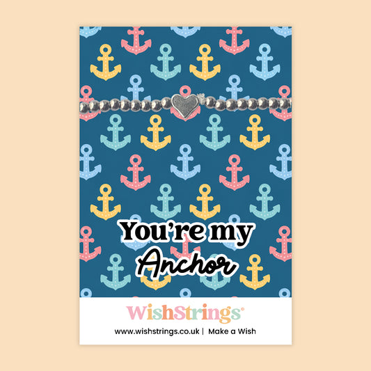 You’re My Anchor - Heart Stretch Bracelet