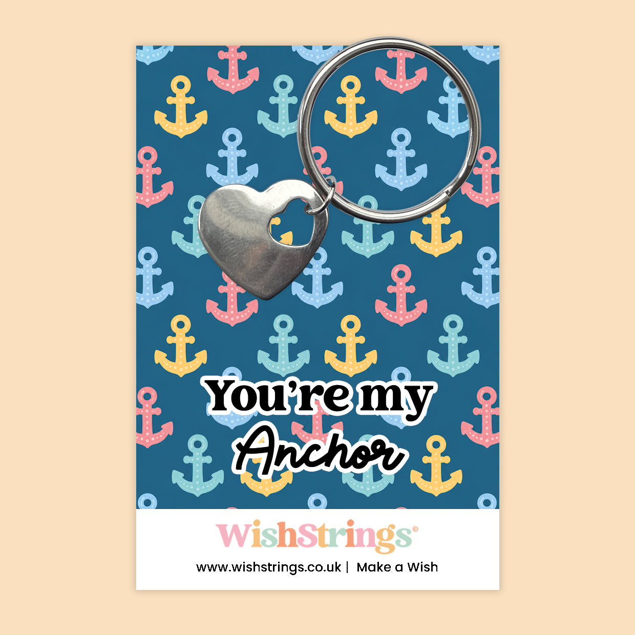 You’re My Anchor - Heart Keyring
