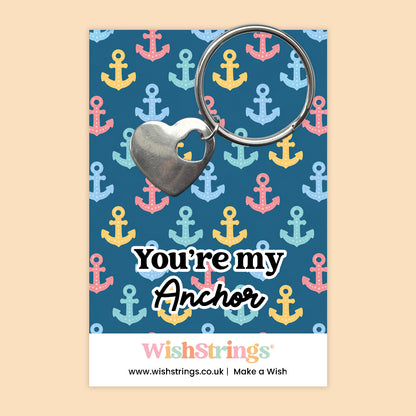 You’re My Anchor - Heart Keyring