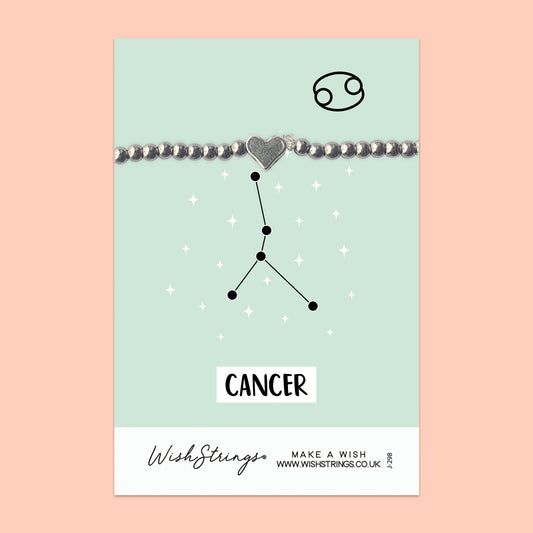 CANCER, Star Sign Horoscope - Heart Stretch Bracelet